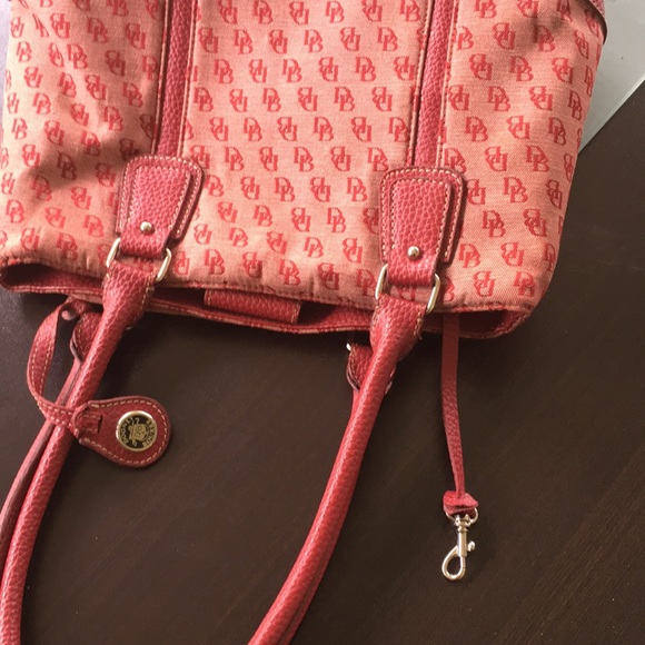 Dooney & Bourke Red Logo Canvas Tote - Picture 8 of 8